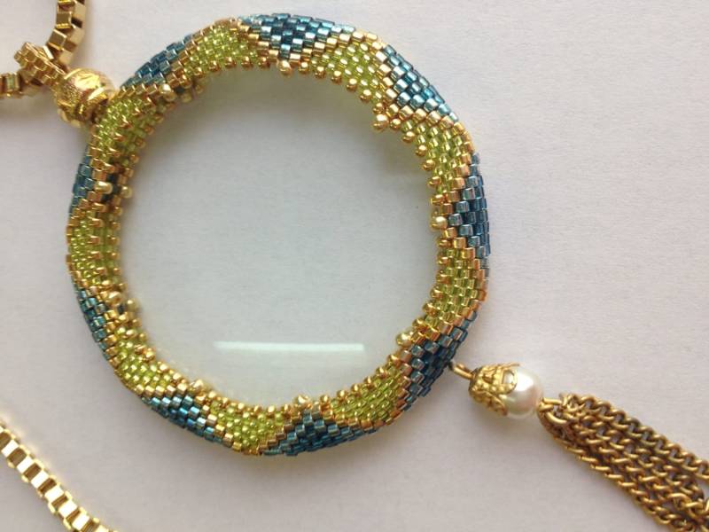 Lupe Eingefasst Mit Perlenstickerei, Handgefertigt, Wunderschönes Geschenk Lupe Eingefasst Mit Perlenstickerei, Handgefertigt, Wunderschönes Geschenk von BeadsHead