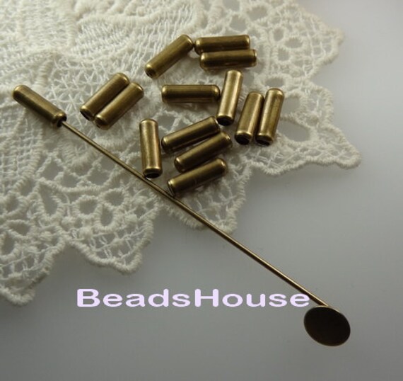 100 Stück Vermessingte Stick-Pin Cover Für " von BeadsHouse