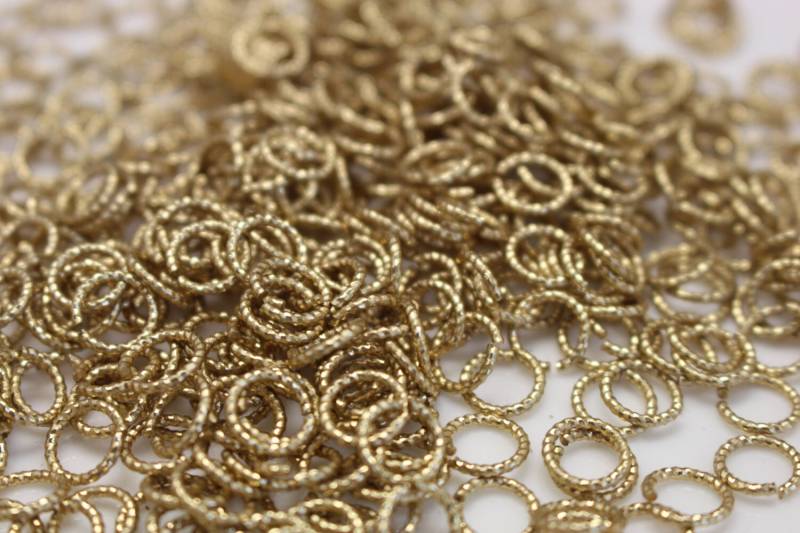 60 Stück - 5mm Biegering Roh Messing Verdreht Ring Zubehör Biegeringe Schmuckzubehör von BeadsHouse