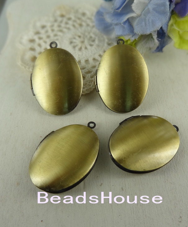 Lk-00-6At 10stk | 23x30mm Antik Bronze Auf Messing Oval Medaillon, Nickelfrei von BeadsHouse