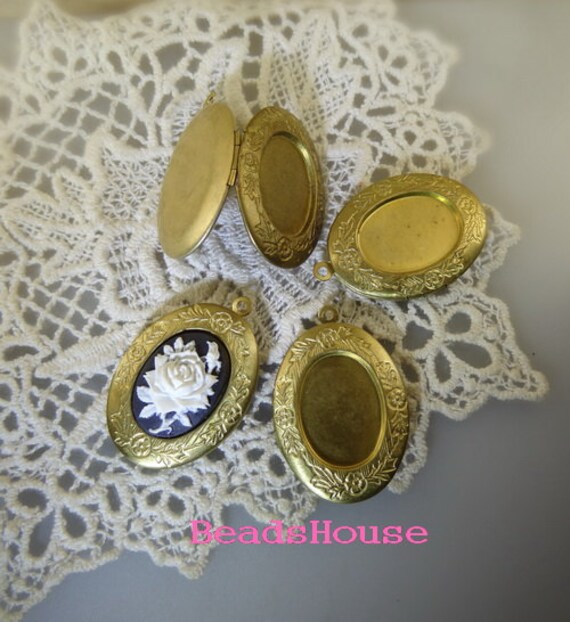 Lk-100-10Si 8 Stück | 22 X 28 Mm Rohmessing Medaillon Anhänger-Space | 13 18 von BeadsHouse