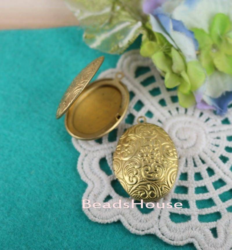 Lk-100-R 6 Stück | 23 X 30 Mm Oval Medaillon, Nickelfrei von BeadsHouse