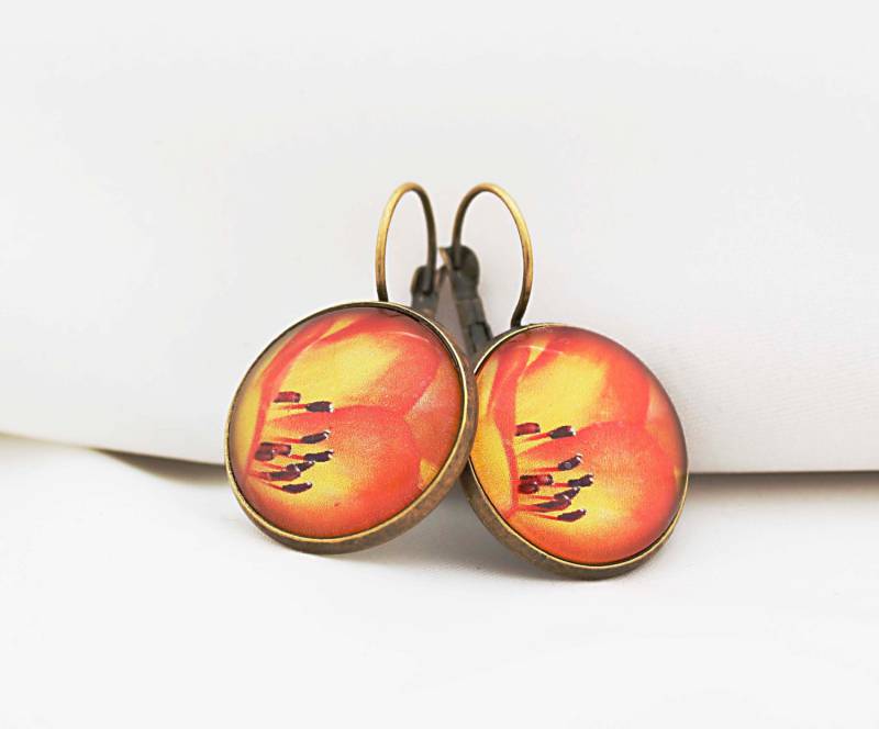 Blumen in Voller Blüte Fotografie Ohrringe von BeadsMe