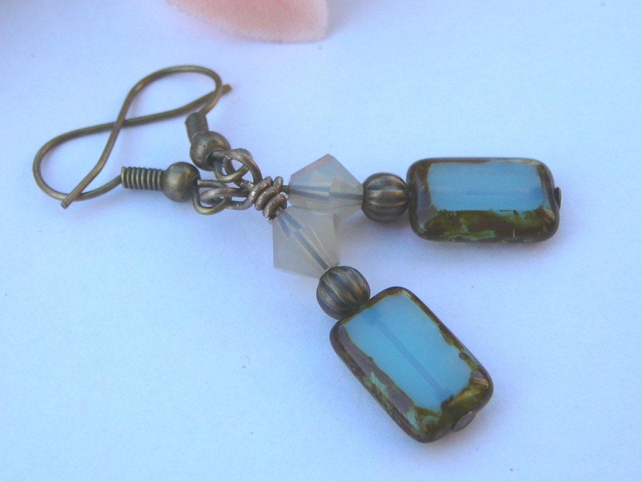 Frostigen Ohrringe - Messing Antik von BeadsMe