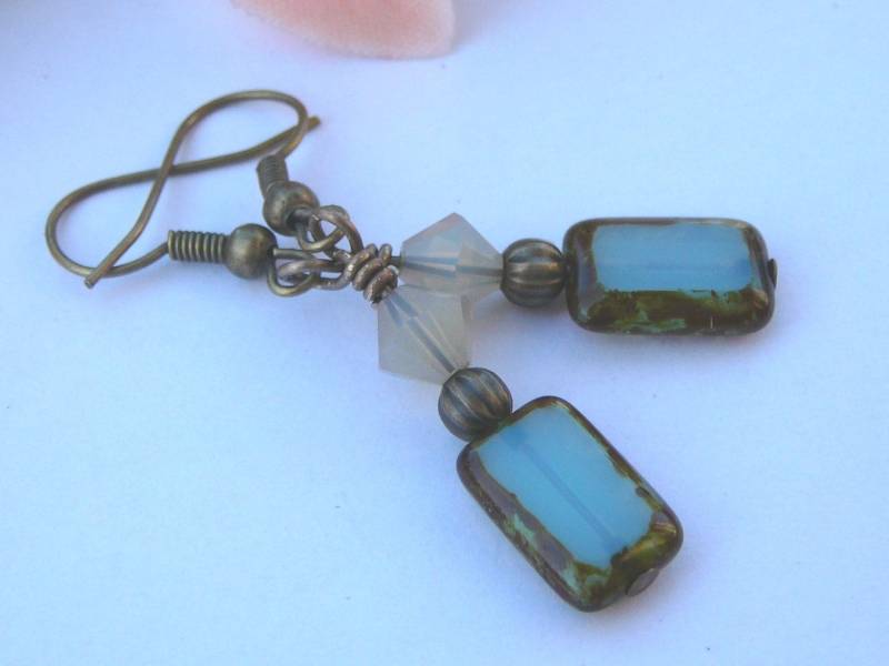 Frostigen Ohrringe - Messing Antik von BeadsMe