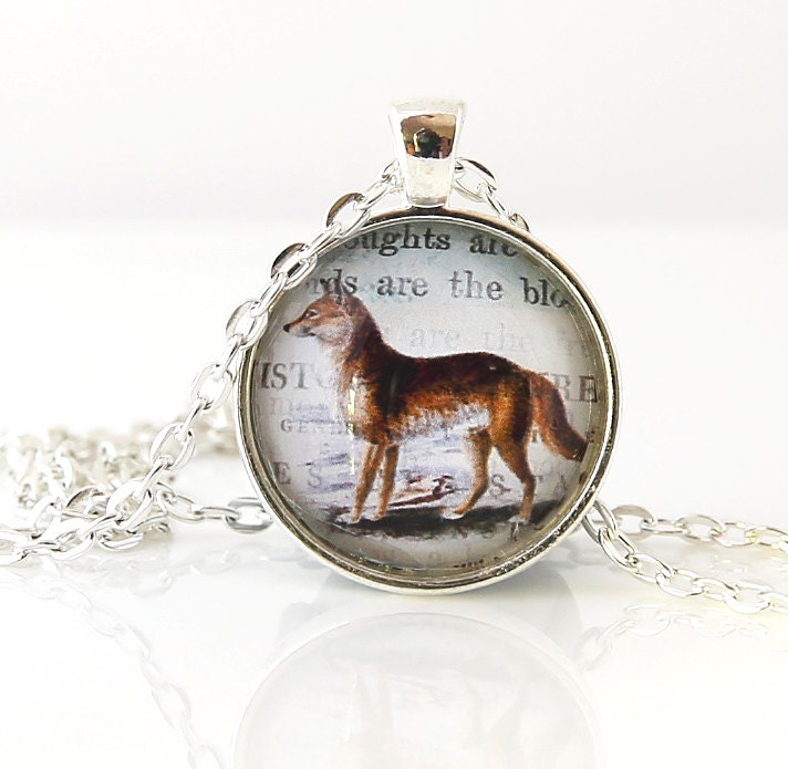 Fuchs, Halskette, Natur, Wald Schmuck Geschenk von BeadsMe