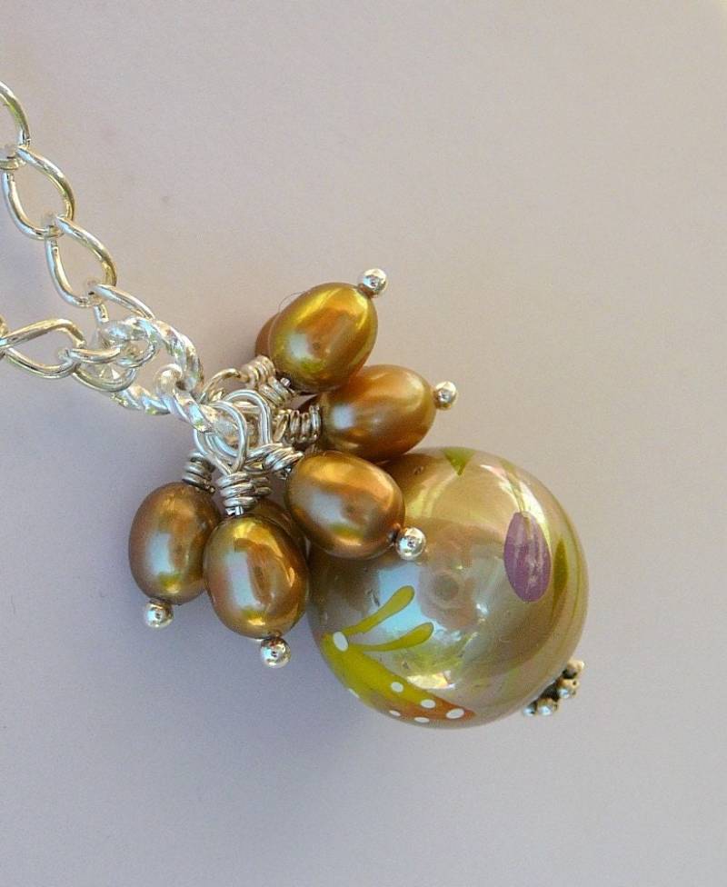 Golden Sunrise, Autumn Glory Halskette von BeadsMe