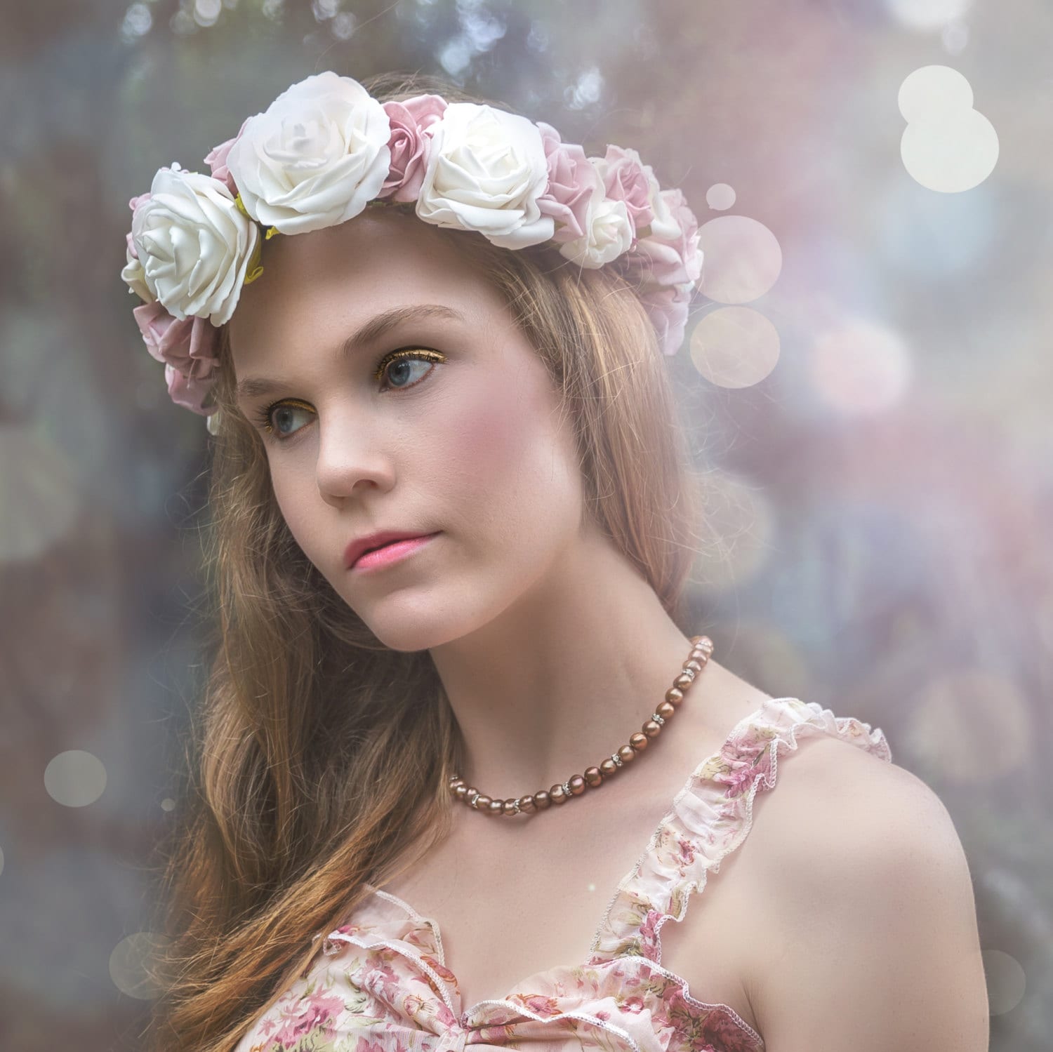 Halsketten Bronze Perlenkette, Hochzeitsschmuck, Hochzeit, Brautjungfer von BeadsMe