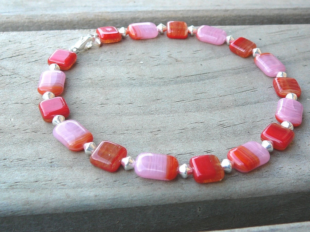 Rubin Lane - Fußkettchen, Knöchel-Armband von BeadsMe