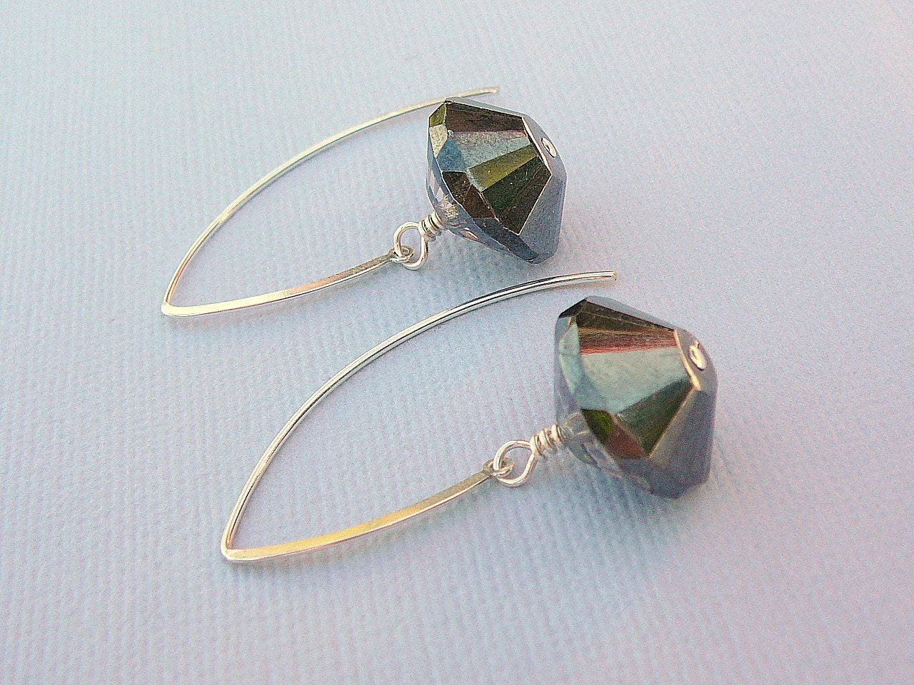 Schimmerndes Silber Ohrringe von BeadsMe