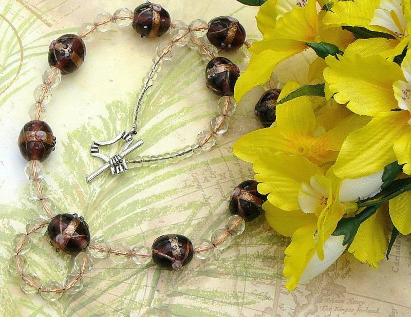 Schokolade Spiralen Mit Kupfer Zentriert Perlen Set von BeadsMe