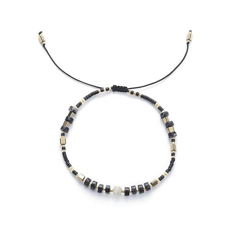 Handgefertigtes Armband Aus Verstellbarem Jaspis Rad, Lapis Lazuli Und Miyuki Samen Perlen von BeadsShopUSA