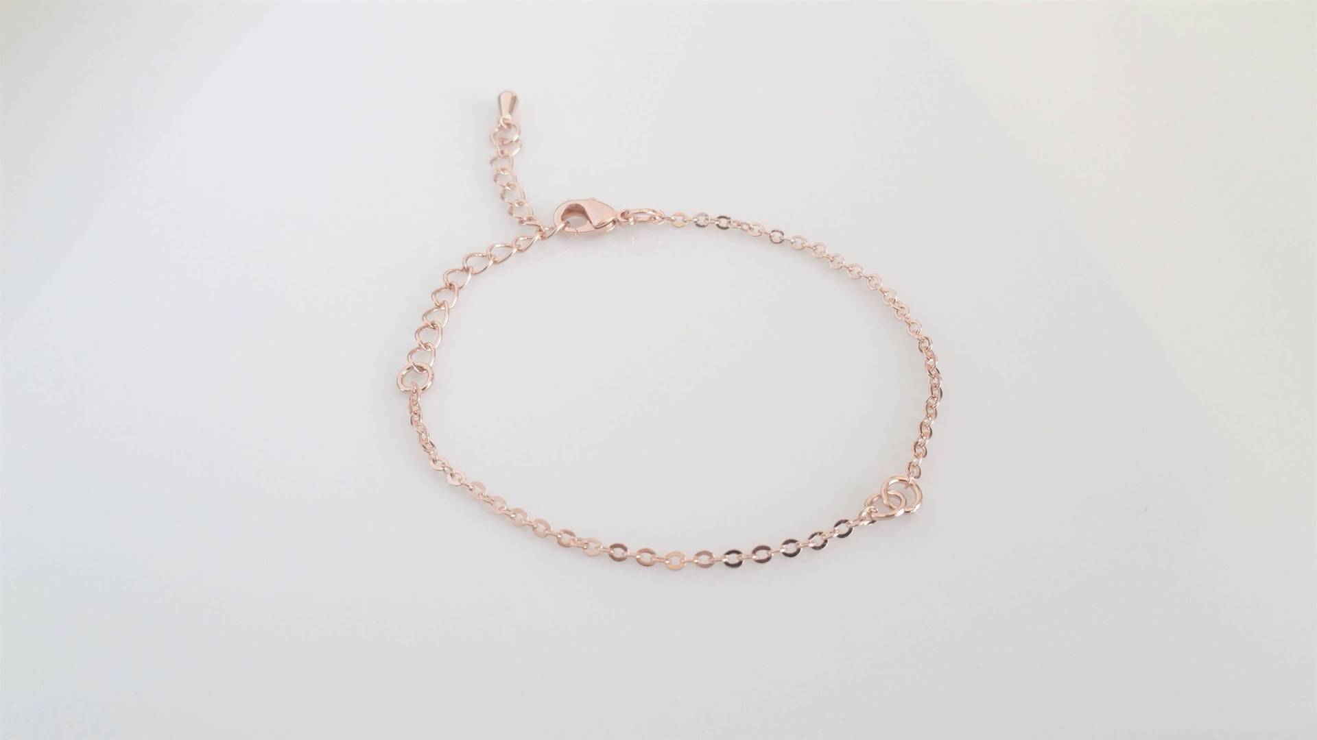 Zierliches Rosévergoldetes Kettenarmband Nickel - & Bleifrei, 18 cm | 10 Stück Zierliches Rosévergoldetes Kettenarmband Nickel - & Bleifrei, 18 cm | 10 Stück von Beadsvalley