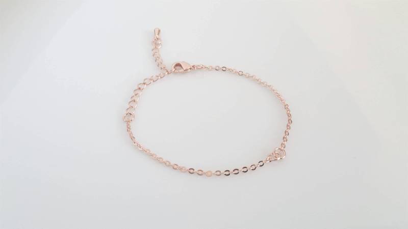 Zierliches Rosévergoldetes Kettenarmband Nickel - & Bleifrei, 18 cm | 10 Stück Zierliches Rosévergoldetes Kettenarmband Nickel - & Bleifrei, 18 cm | 10 Stück von Beadsvalley