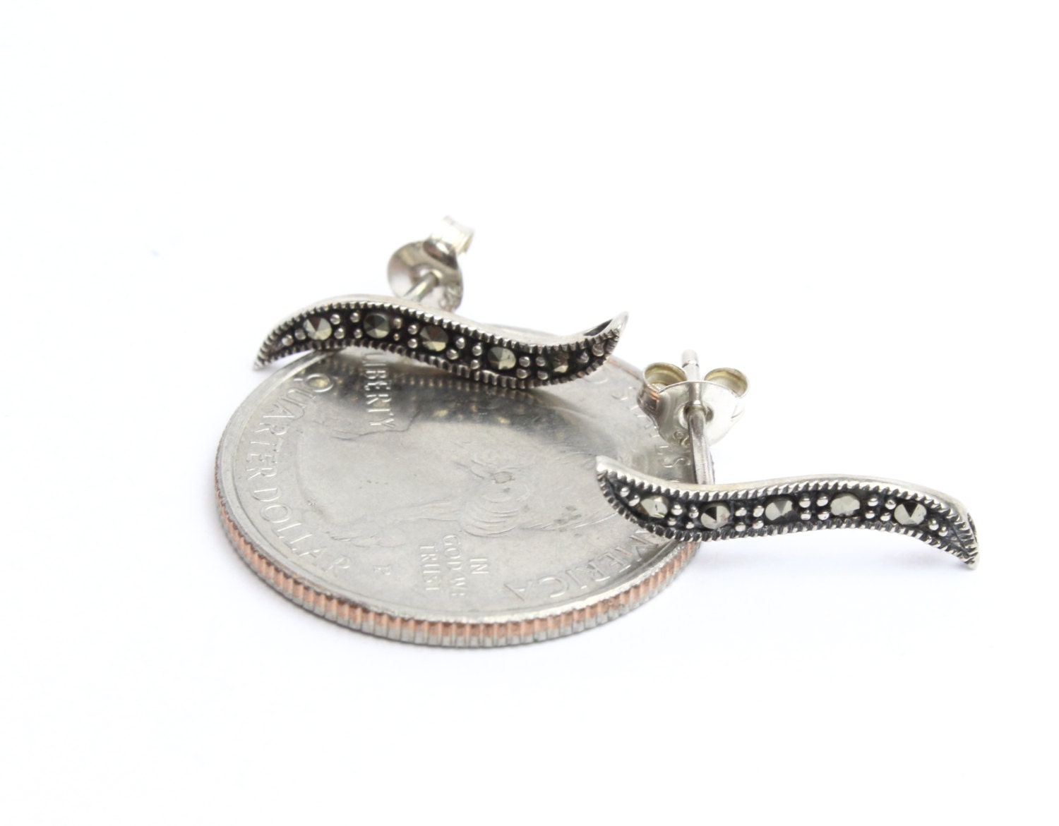 sterling Silber 925 Und Markasiten Ohrringe 1Paar sterling Silber 925 Und Markasiten Ohrringe 1Paar von BeadtotheMax