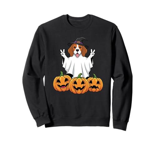Lustiger Beagle-Geist Kürbis Boo Halloween Kinder Herren Damen Sweatshirt Lustiger Beagle-Geist Kürbis Boo Halloween Kinder Herren Damen Sweatshirt von Beagle Dog Lovers Halloween Ghost Pumpkin Outfits