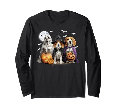 Herren Damen Beagle Happy Halloween Hundeliebhaber Langarmshirt Herren Damen Beagle Happy Halloween Hundeliebhaber Langarmshirt von Beagle Dog Pumpkin Happy Halloween