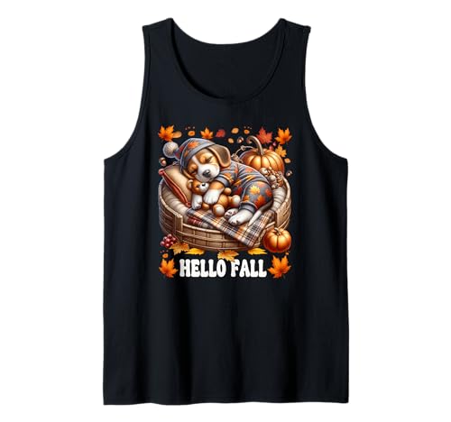 Fall Beagle for Women Men and Kids Autumn Vibes Cozy Season Tank Top von Beagle Gifts For Beagle Lovers And Fall Puppy Mom
