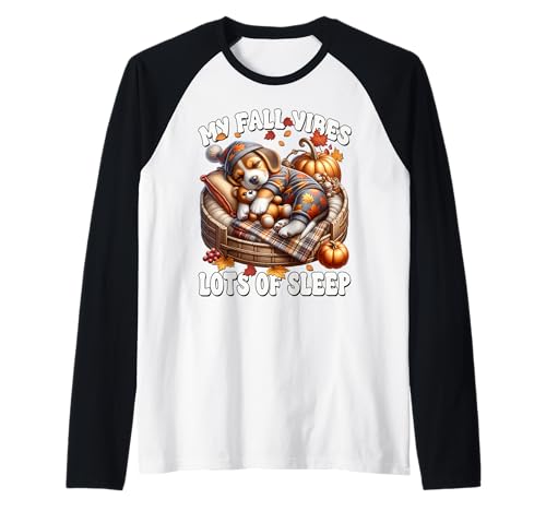Fall Puppy Beagle Dog Graphic for Women with Fall Sayings Raglan von Beagle Gifts For Beagle Lovers And Fall Puppy Mom