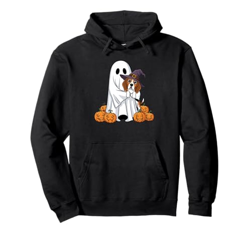 Lustiger Geist Beagle Kürbis Halloween Kinder Herren Damen Pullover Hoodie von Beagle Lovers Cute Halloween Outfits for Boy Girl