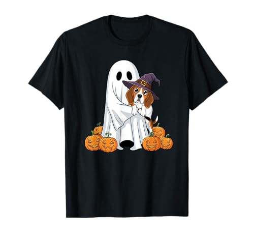 Lustiger Geist Beagle Kürbis Halloween Kinder Herren Damen T-Shirt von Beagle Lovers Cute Halloween Outfits for Boy Girl