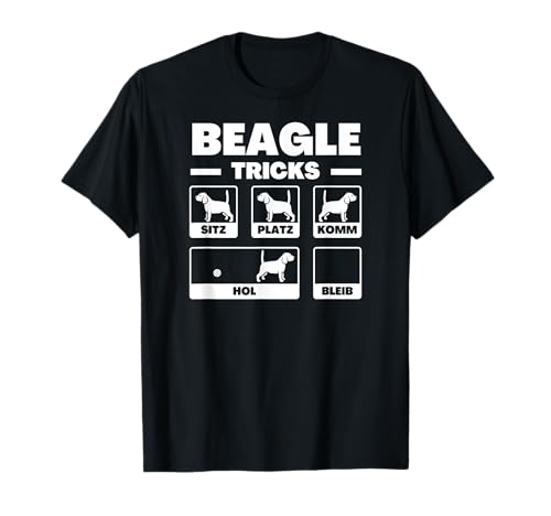 Beagle Tricks Lustig - Damen Herren T-Shirt von Beagle Sprüche Lustig