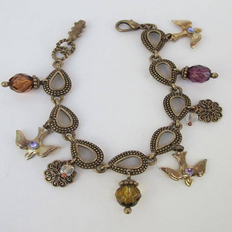 Fliegende Vögel Bettelarmband, Tier Schmuck, Im Flug von BeakChicJewelry