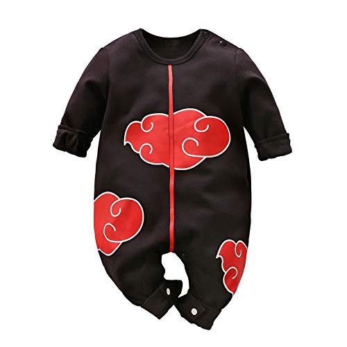 Babykleidung Cosplay Kleid Anime Neugeborene Jumpsuits Baby Bezauberndes Cartoon Arcos Karikatur (0-3 Monate, Schwarz) (12-24 Monate, Schwarz) von IURNXB