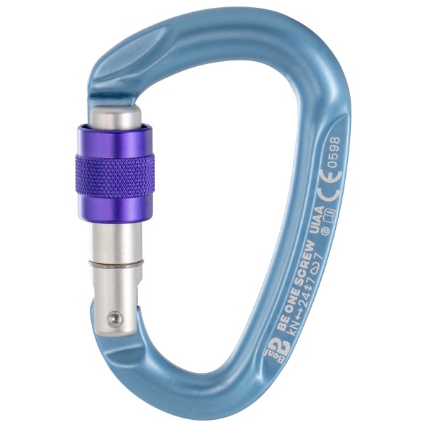 Beal - Be One Screw - Schraubkarabiner blau von Beal