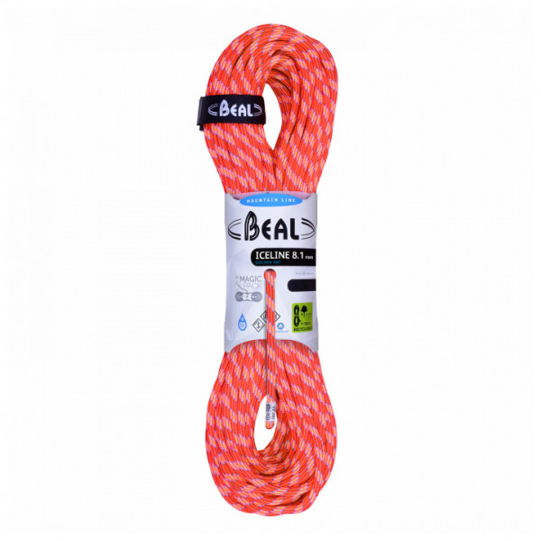 Beal - Ice Line Golden Dry 8,1 mm - Halbseil Gr 2 x 50 m;2 x 60 m bunt;weiß von Beal