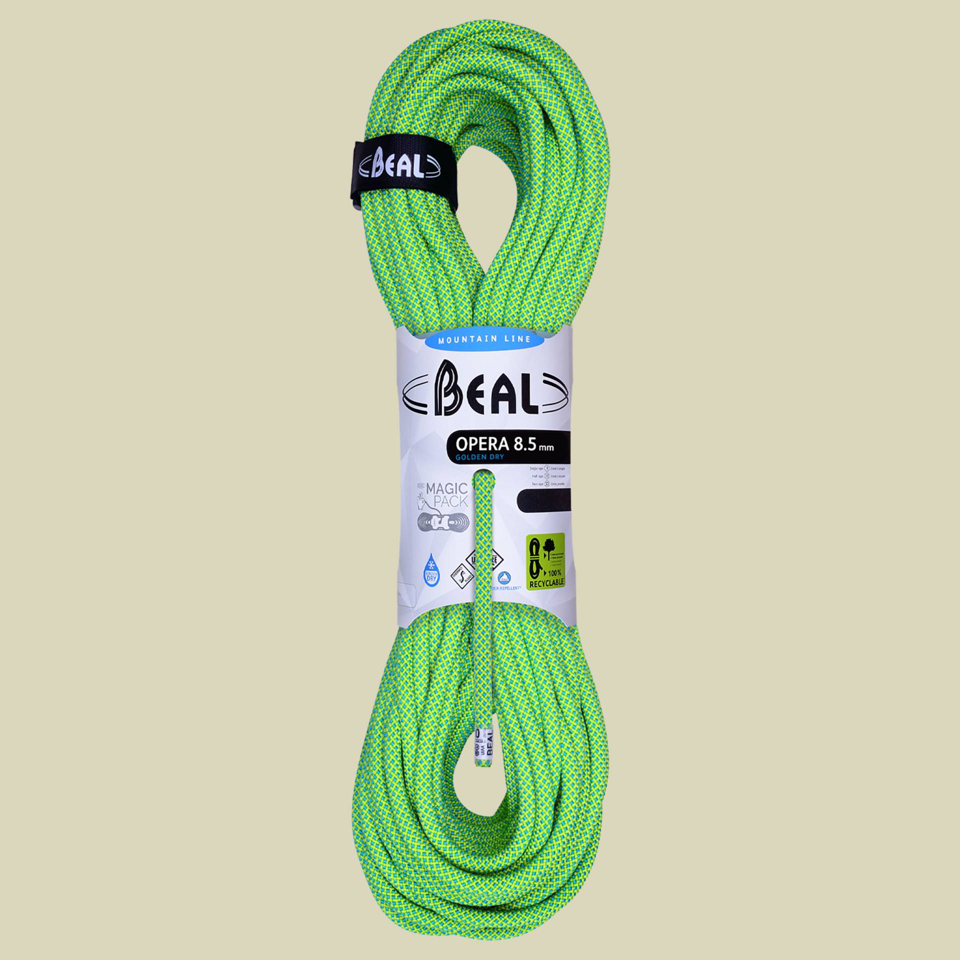 Opera 8.5 mm Golden Dry Länge 60 m Farbe green von Beal