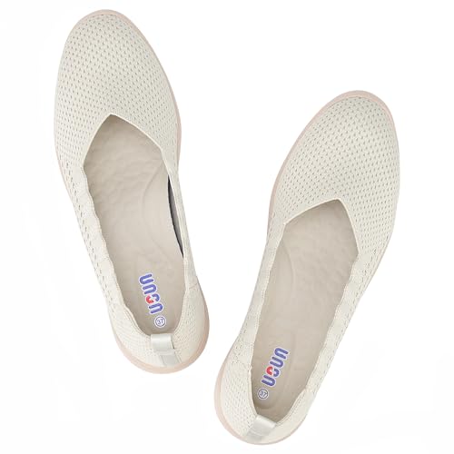 Bealin Flache Damen-Ballettschuhe, elegant, spitzer Zehenbereich, gestrickt, bequem, weich, flache Schuhe, Schlupfschuhe, Loafer, 1#beige, 38.5 EU Bealin Flache Damen-Ballettschuhe, elegant, spitzer Zehenbereich, gestrickt, bequem, weich, flache Schuhe, Schlupfschuhe, Loafer, 1#beige, 38.5 EU von Bealin