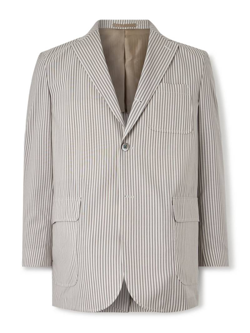Beams Plus - 3B Striped Wool Blazer - Men - Gray - M von Beams Plus