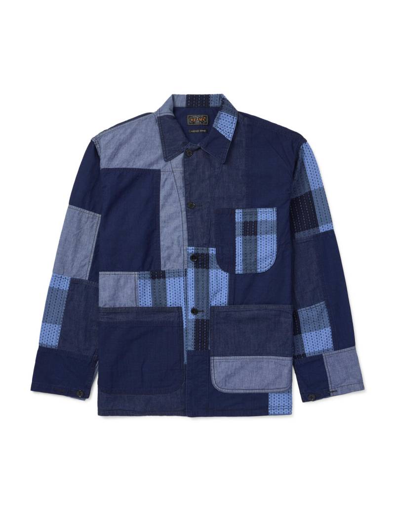 Beams Plus - Patchwork Denim Jacket - Men - Blue - XL von Beams Plus