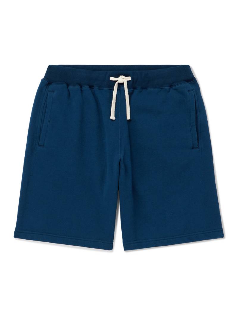 Beams Plus - Straight-Leg Cotton-Jersey Drawstring Shorts - Men - Blue - M von Beams Plus