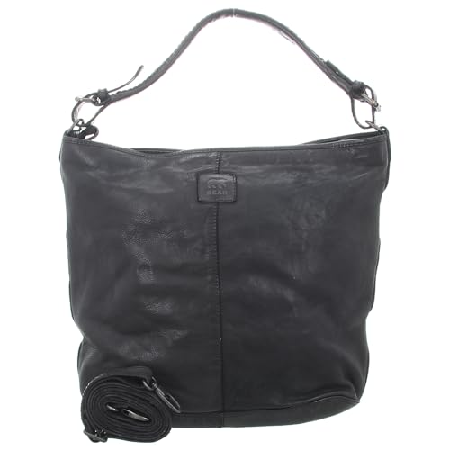 Bear Design Handtasche Damen Tasche Leder Schultertasche Shopper schwarz von Bear Design
