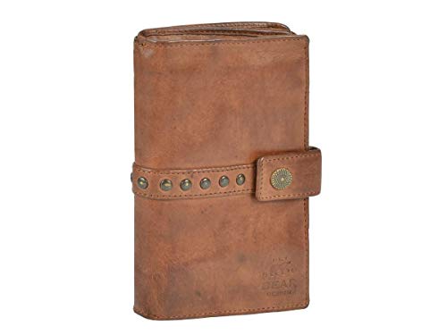 Bear Design Portemonnaie Damen Geldbörse Leder 10x15cm Geldbeutel Cow Lavato Cognac von Bear Design