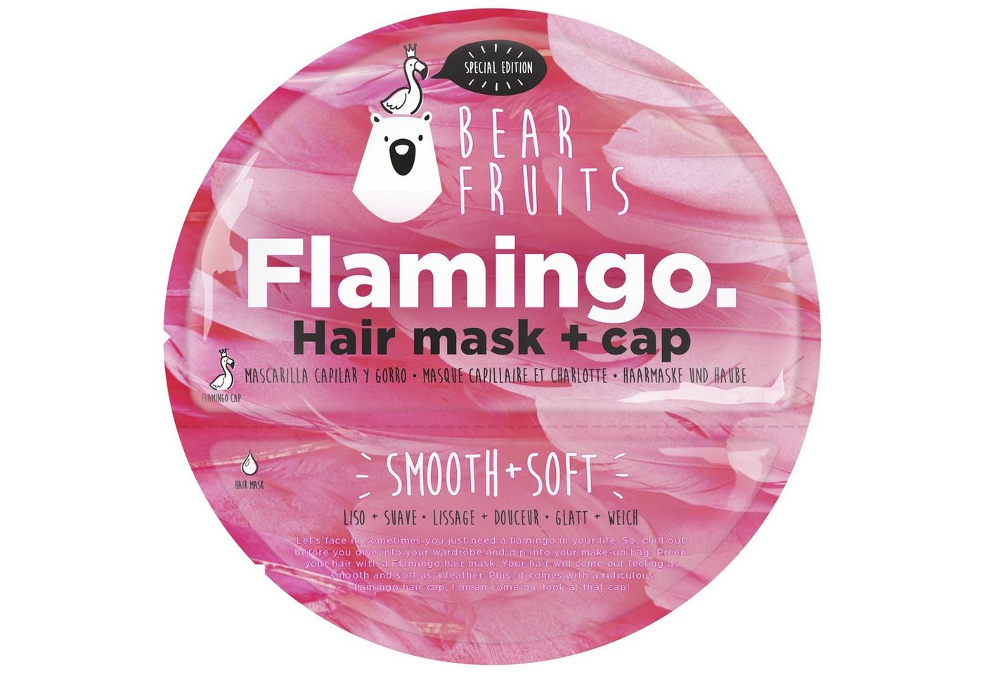 Bear Fruits Haarmaske Flamingo - Hair mask + cap von Bear Fruits