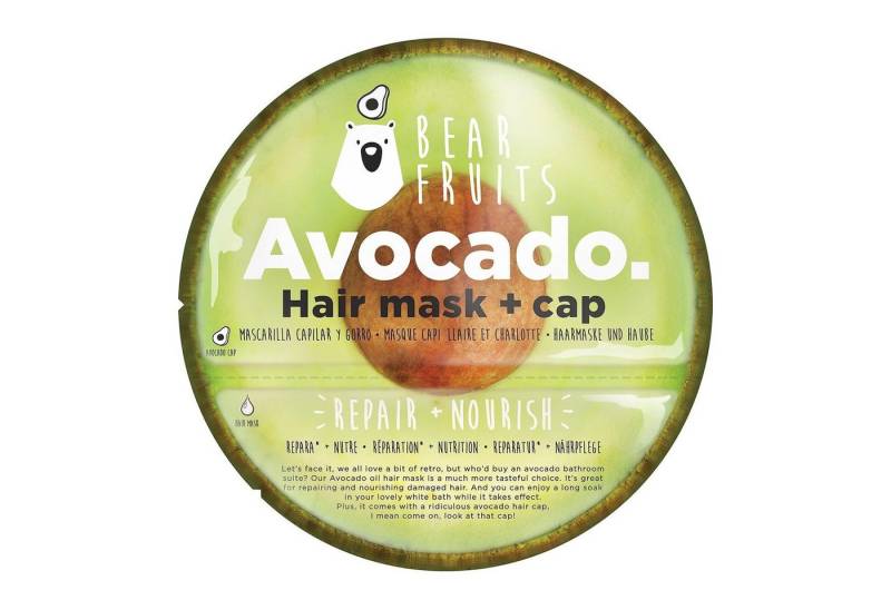 Bear Fruits Haarmaske Avocado - Hair mask + cap von Bear Fruits