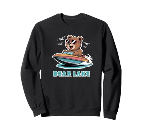 Cute Bear Lake Utah and Idaho for Adults and Kids Sweatshirt von Bear Lake Utah and Idaho Cute Bear Boater