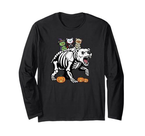 Lustiger Bär, Skelett, Mama, Hexe, Halloween, Kinder, Herren und Damen Langarmshirt Lustiger Bär, Skelett, Mama, Hexe, Halloween, Kinder, Herren und Damen Langarmshirt von Bear Lovers Cute Halloween Outfits for Boy Girl