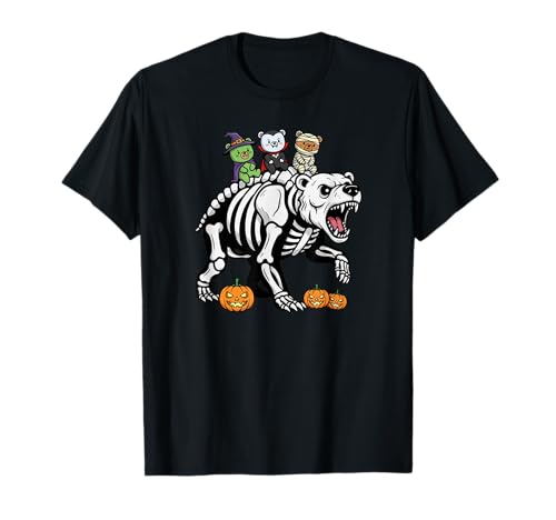 Lustiger Bär, Skelett, Mama, Hexe, Halloween, Kinder, Herren und Damen T-Shirt von Bear Lovers Cute Halloween Outfits for Boy Girl