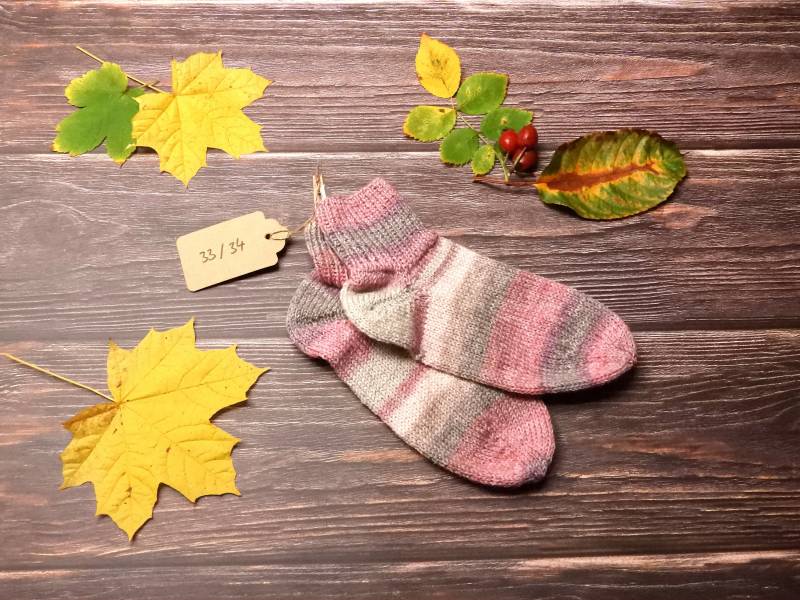 Socken Gr. 33/34 Handgestrickt - Spendenaktion von BearBelsSockenShop