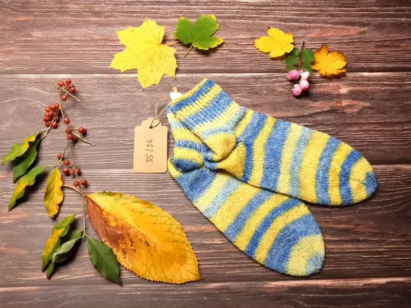 Socken Gr. 35/36 Handgestrickt - Spendenaktion von BearBelsSockenShop