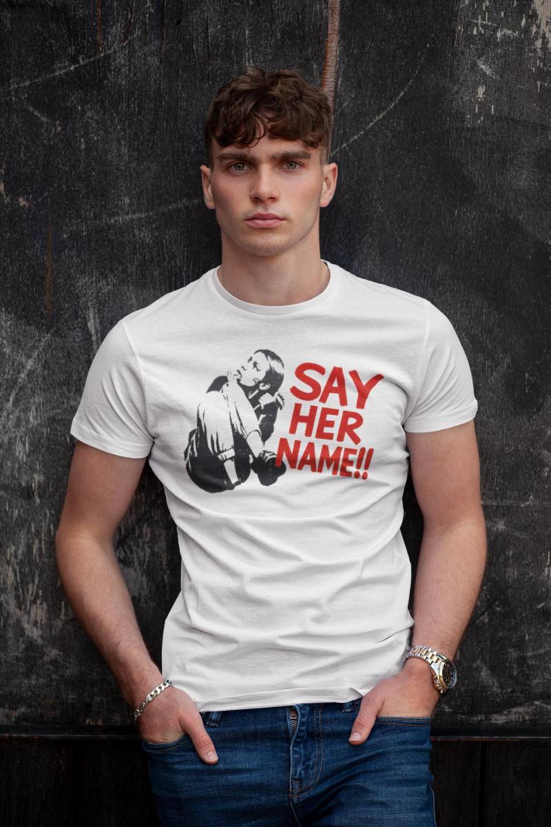 Sagen Sie Ihren Namen Iryna Zarutska Unisex T-Shirt Sagen Sie Ihren Namen Iryna Zarutska Unisex T-Shirt von BearHugTees