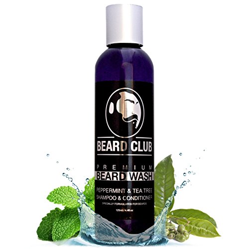 Beard Club - Bartshampoo für Männer - Bart Shampoo Peppermint & Tea Tree - 100% Natürliche Bart Pflege Mann Bart Shampoo Herren - 125ml Beard Club - Bartshampoo für Männer - Bart Shampoo Peppermint & Tea Tree - 100% Natürliche Bart Pflege Mann Bart Shampoo Herren - 125ml von Beard Club