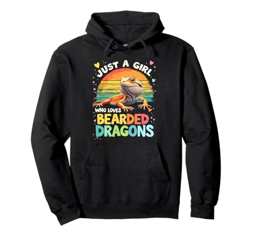 Bezaubernd, nur ein Mädchen, das Bartagamen liebt Pullover Hoodie von Bearded Dragon Lovers Enthusiast Lizards Fans