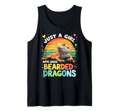 Bezaubernd, nur ein Mädchen, das Bartagamen liebt Tank Top von Bearded Dragon Lovers Enthusiast Lizards Fans
