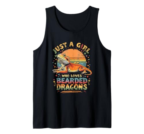 Nur ein Mädchen, das Bartagamen liebt, süßes exotisches Haustier Tank Top von Bearded Dragon Lovers Enthusiast Lizards Fans