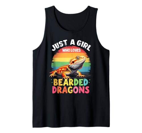 Nur ein Mädchen, das Bartagamen liebt Süße Echse Tank Top von Bearded Dragon Lovers Enthusiast Lizards Fans